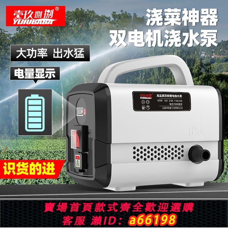 【臺灣公司 可開發票】澆菜神器澆水機抽水泵農村用灌溉充電式鋰電新型菜地自動澆地淋菜