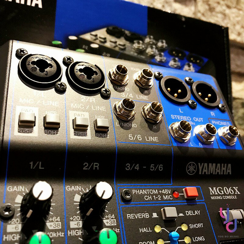 免運費公司貨保固一年Yamaha MG06X 混音器錄音介面混音台Mixer 控台