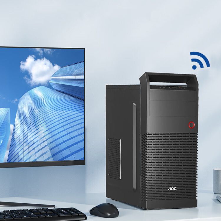 【最低價】【公司貨】高配臺式組裝電腦小型家用小主機辦公一整套DIY臺式電腦主機整機 6