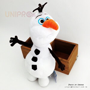 【UNIPRO】迪士尼 冰雪奇緣 FROZEN 雪寶 Olaf 站姿 絨毛玩偶 娃娃 正版授權 雪人