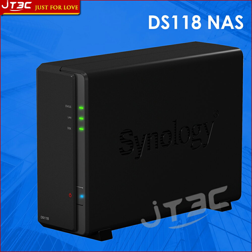 <br/><br/>  【最高可折$2600】Synology 群暉科技 DiskStation DS118 NAS (1Bay/Realtek/1GB) 網路儲存伺服器(不含硬碟)<br/><br/>