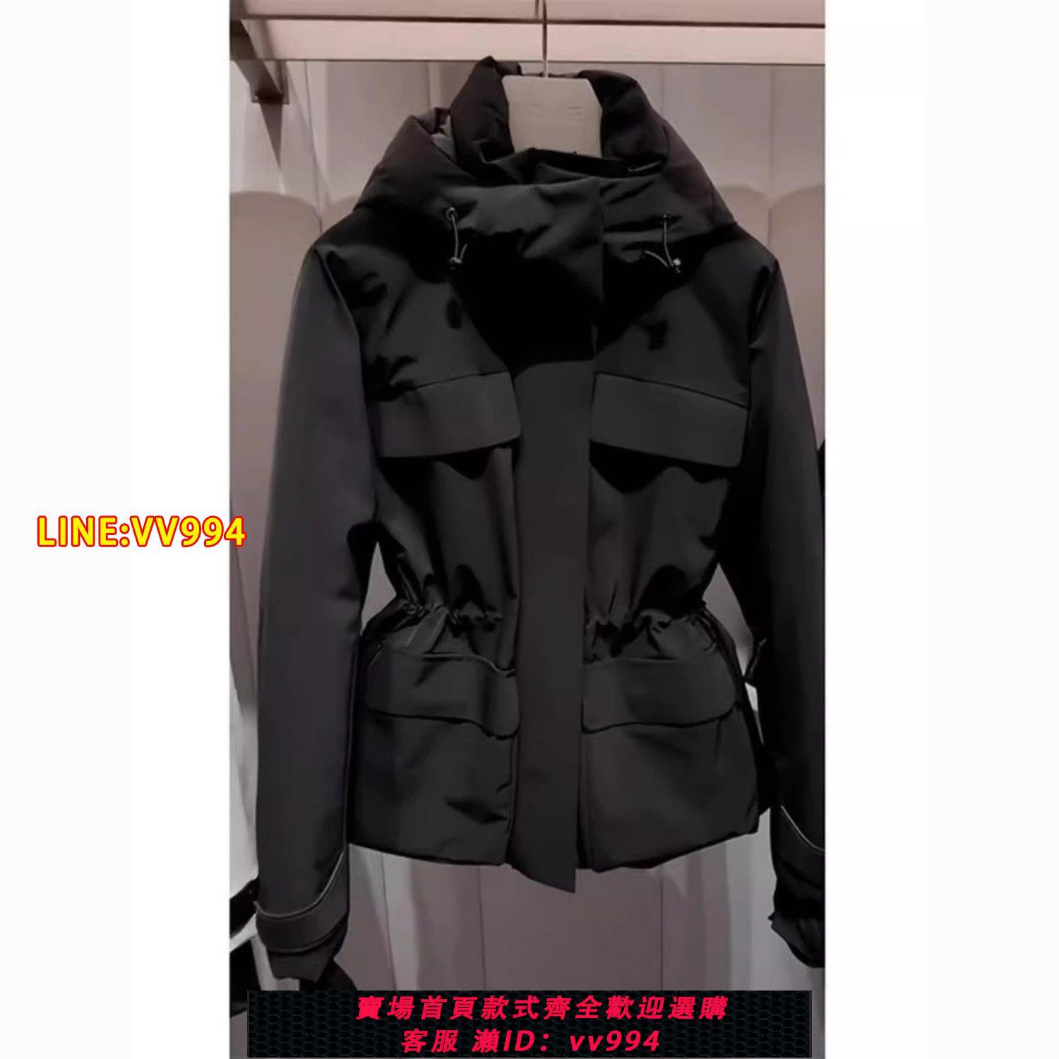 可打統編 【加棉加厚】白色夾棉連帽工裝高階感別致獨特超好看小香風外套冬【15天內發貨】