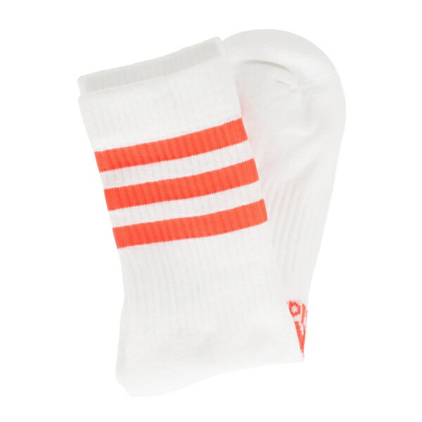Adidas 3s Csh Crw1p [H27757] 男 中筒襪 足弓支撐 全腳掌 加厚 1雙入 白橘