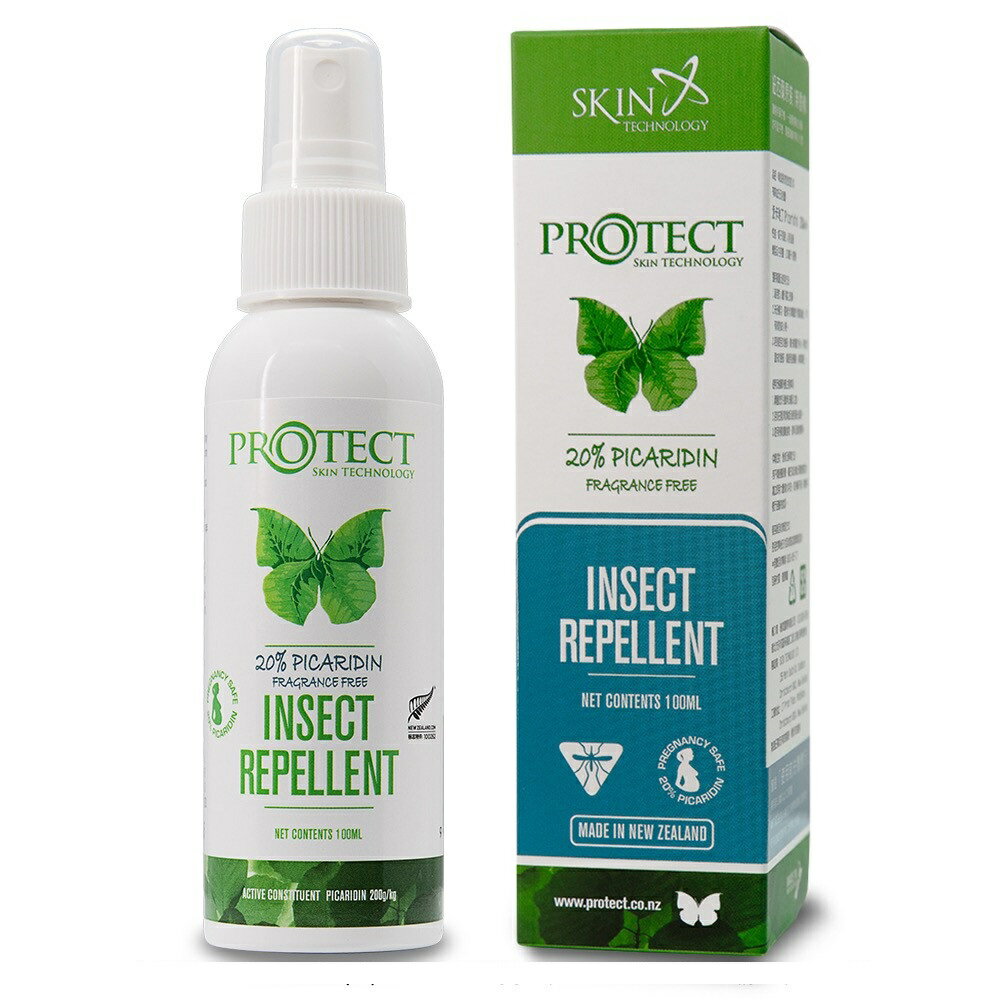 紐西蘭Skin Technology Protect 20%派卡瑞丁 瑞斌長效噴霧防蚊液(無香) 100ml【躍獅線上】