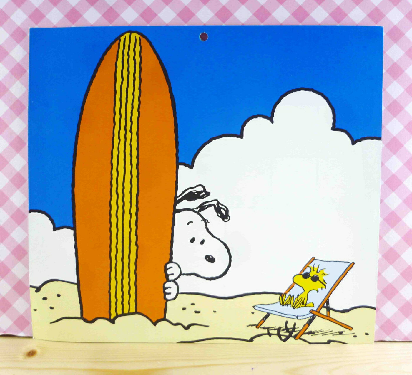 【震撼精品百貨】史奴比Peanuts Snoopy 卡片 藍滑板 震撼日式精品百貨