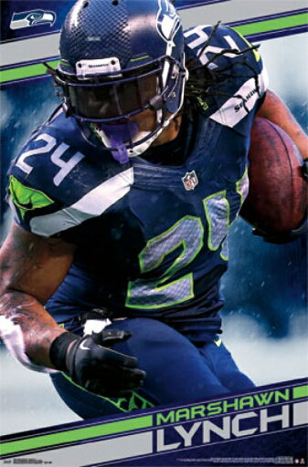 EAN 7429730010067 product image for Seattle Seahawks - M Lynch 14 Poster Print (24 x 36) | upcitemdb.com