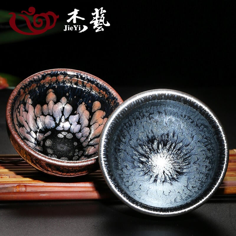 【可開發票】店長推薦 建盞 茶杯 主人杯 百花盞 陶瓷大號功夫家用兔毫盞杯茶具天目茶盞單杯 2