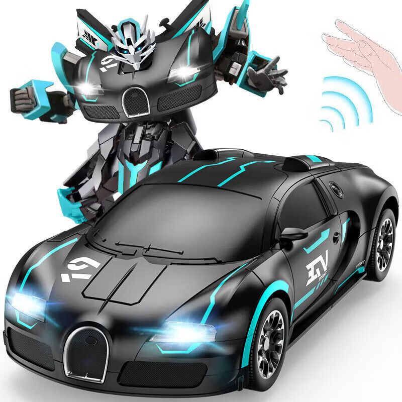 JJR/C遙控汽車變形車機器人男孩兒童玩具車遙控車賽車生日禮物