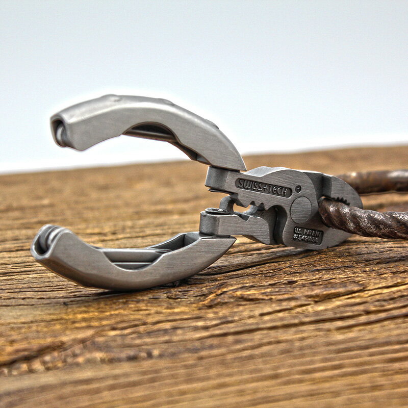 多功能工具鉗子SWISS TECH瑞士科技戶外9合1鑰匙扣迷你折疊