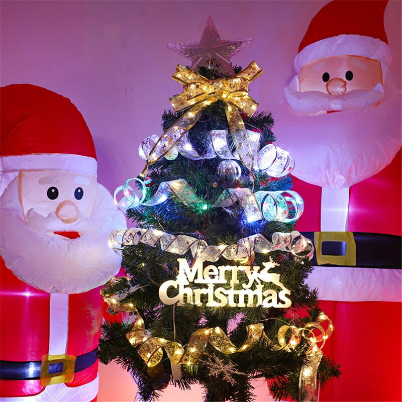 絲帶燈串 彩帶掛飾 掛件 燈飾 聖誕樹 派對活動 居家 商場 佈置裝飾 耶誕節 聖誕節【BlueCat】【RXM0809】