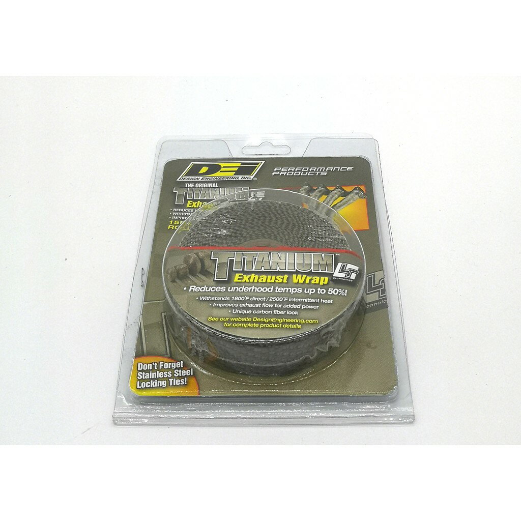 美國進口DEI 鈦系列排氣管 渦輪 頭段 芭蕉 披覆帶 隔熱帶 隔熱棉 STi GT-R 哈雷 重機 4.5公尺長 寬5 3