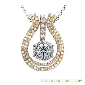 【King Star】GIA 50分鑽石D SI2 3EX HA 18K金項鍊(百變女王款)｜指定卡滿5千回饋10%