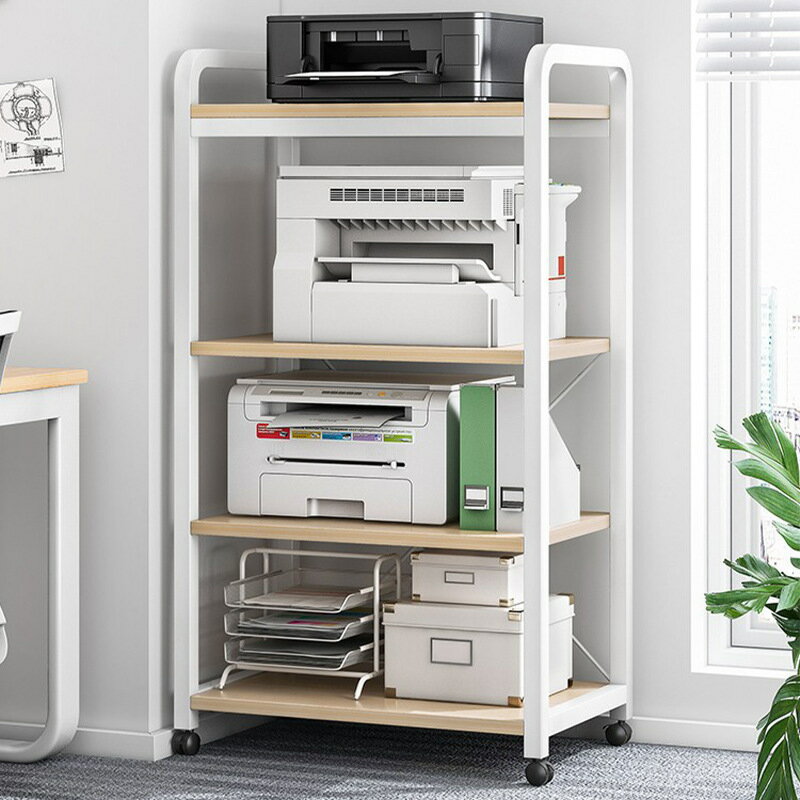 APP下單享點數9% 打印機置物架落地文件柜多功能儲物架鐵藝客廳辦公室靠墻收納層架