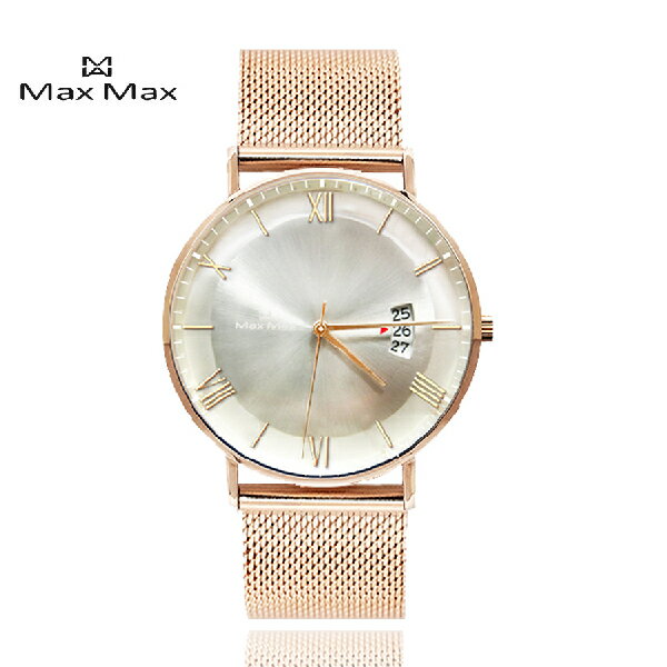 Max Max MAS7029-6 時尚簡約米蘭帶時尚腕錶 氣質白 39mm｜樂天全館特惠中★指定刷卡回饋10%