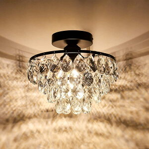 水晶吸頂燈輕奢創意餐廳走廊玄關現代簡約臥室吊燈爆款ebay「限時特惠」
