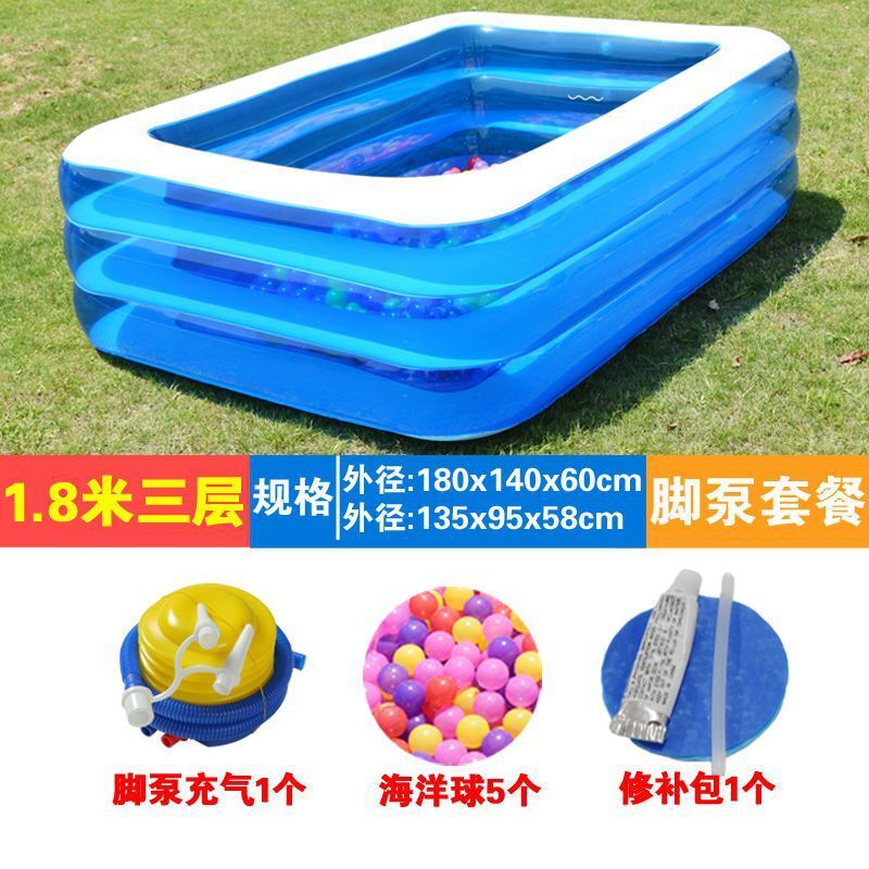 【免運/可開票】 游泳池 游泳桶 充氣遊泳池 兒童充氣游泳池超大號加厚嬰兒家用寶寶游泳桶成人小孩洗澡戲水