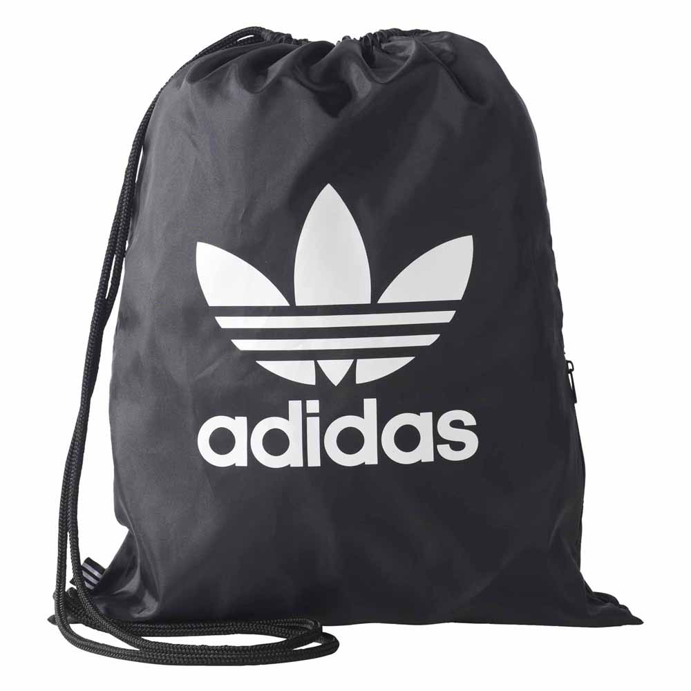 現貨在庫 ADIDAS GYMSACK TREFOIL 後背包 束口袋 三葉草 休閒 輕量 舒適 黑 白【運動世界】BK6726