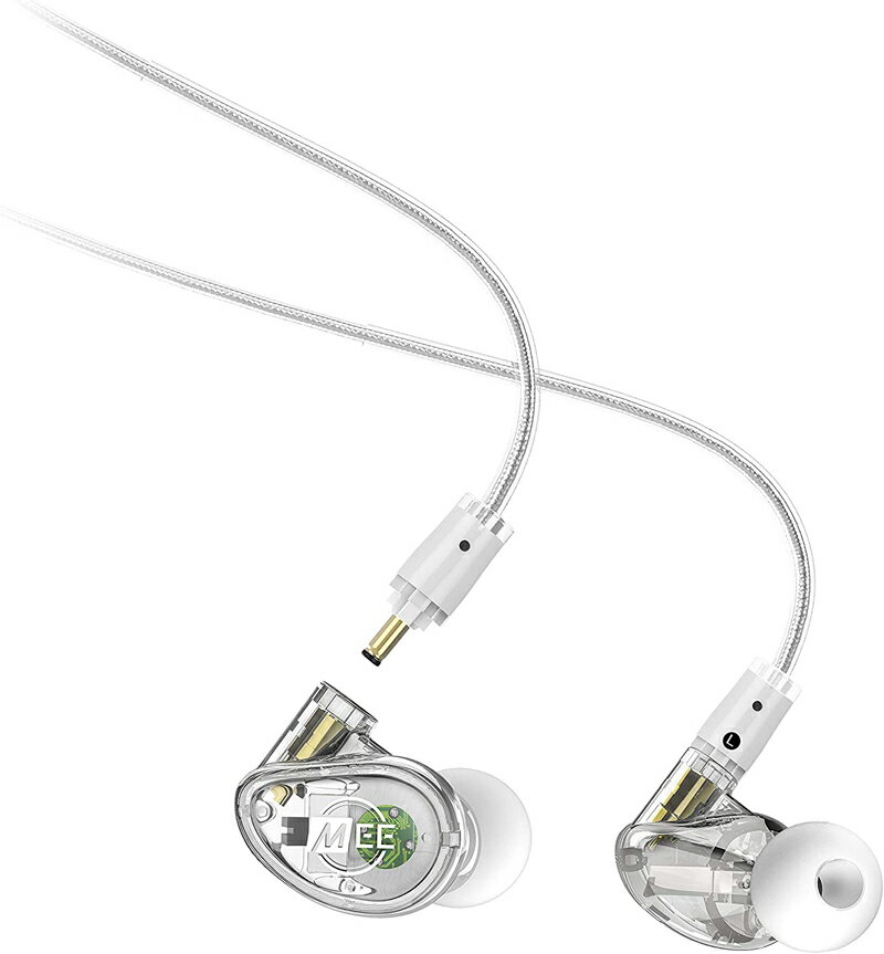[9美國直購] 耳機 MEE Professional MX1 PRO Customizable Noise-Isolating Universal-Fit Modular Musician’s In-Ear Monitors (Clear)