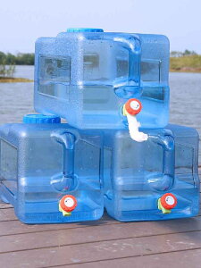 食品級帶水龍頭戶外純凈水桶礦泉水桶家用儲水飲水車載PC塑料水箱