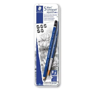 STAEDTLER施德樓頂級藍桿水性鉛筆5入 MS100 A-G6