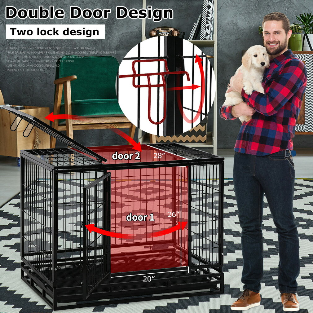 kennel for 2 large dogs