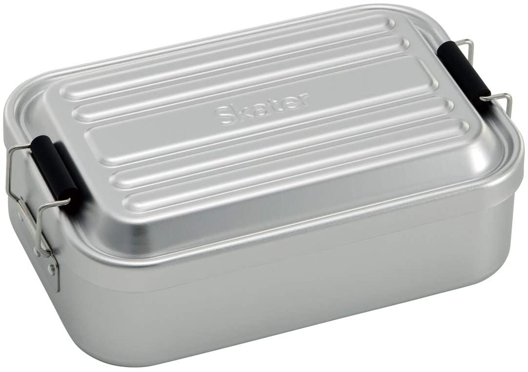 【日本代購】Skater 鋁製便當盒 600 毫升 AFT6B-A 銀色