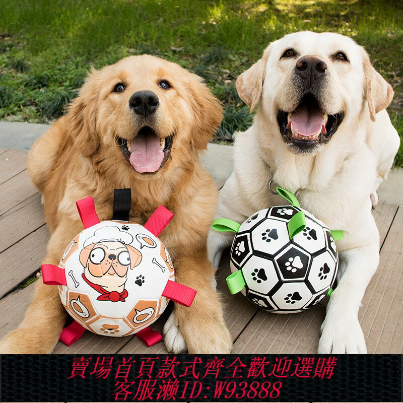 {臺灣公司貨 可打統編}寵物用品狗狗玩具足球互動訓練專用大型犬金毛拉布拉多耐咬玩具球