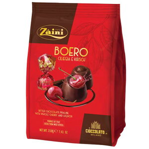 【領券滿額折100】 義大利Zaini BOERO酒漬櫻桃頂級黑巧克力(210g)