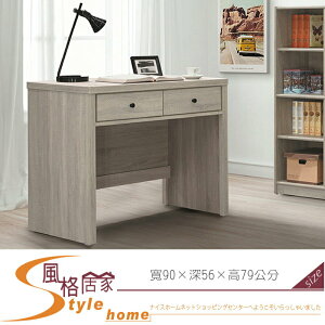 《風格居家Style》米奇淺灰3尺書桌 133-6-LD