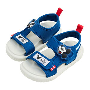 DISNEY迪士尼 童款米奇韓系餅乾織帶涼鞋 [122039] 藍 MIT台灣製造【巷子屋】