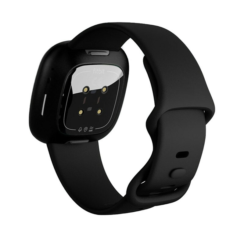 【矽膠錶帶】Fitbit Versa 3 4 sense 1 2 錶帶寬度 23mm 運動手環 手錶 替換 純色腕帶 2