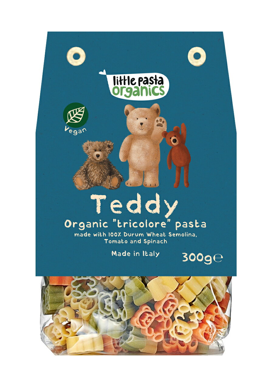 英國 little pasta 小小帕斯達 12m+ 泰迪熊造型 兒童義大利麵 250g
