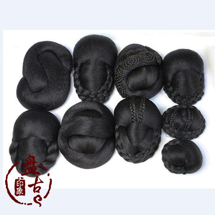 新娘秀和服假發包古裝墊發包後腦勺大發包旗袍漢服小辮子發包