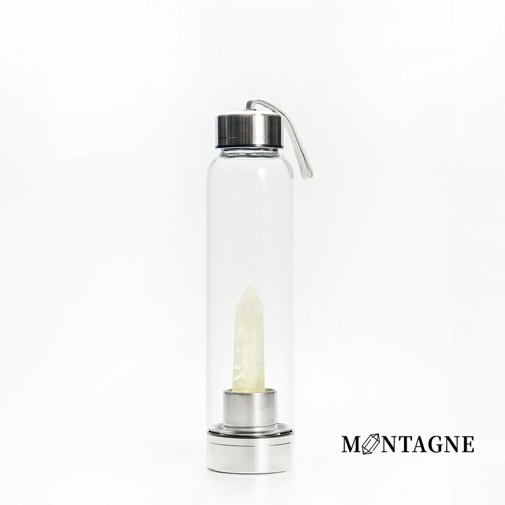 【Montagne】水晶能量瓶｜黃水晶｜財富、運勢