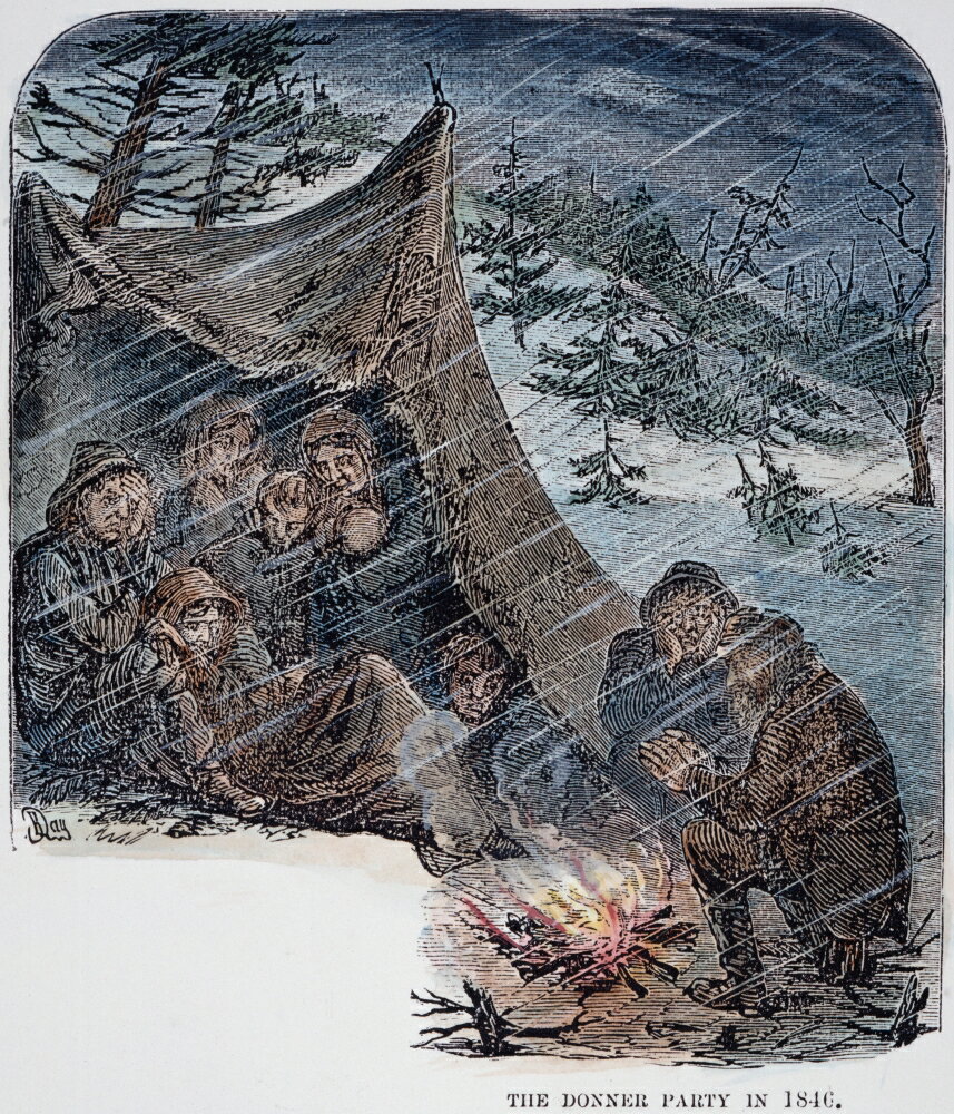 Posterazzi: Donner Party 1846-47 Nmembers Of The Donner Party Trapped ...