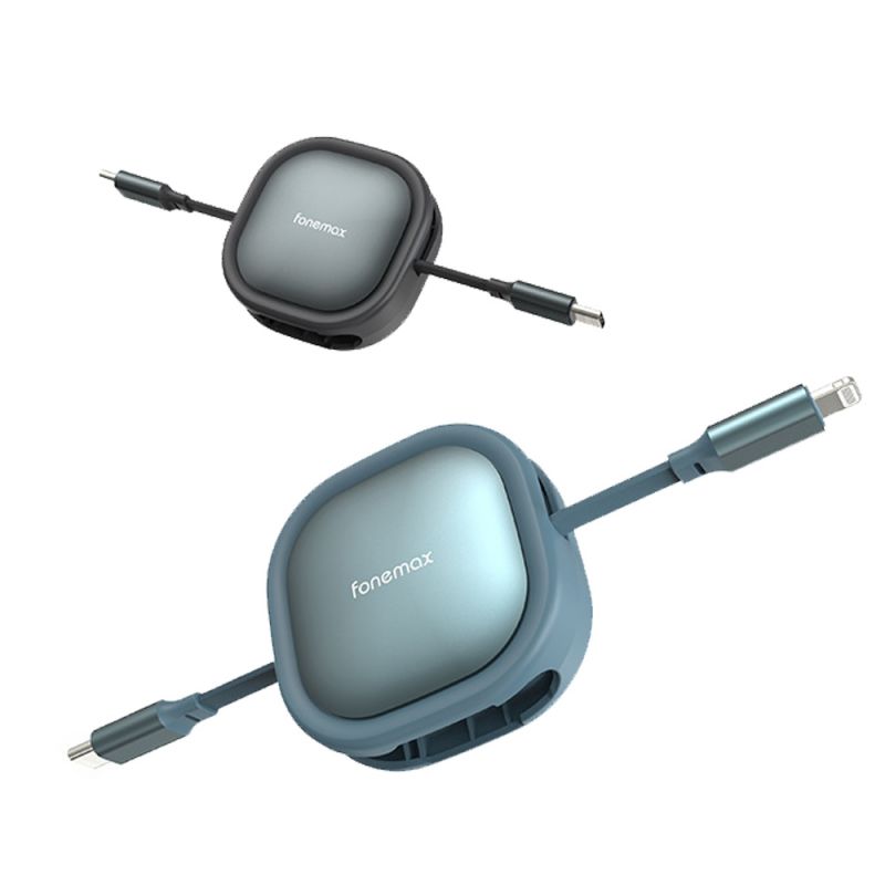 Fonemax 伸縮數據線(1.2M) USB Type-C Lightning iPhone PD 快充線 充電線 傳輸線