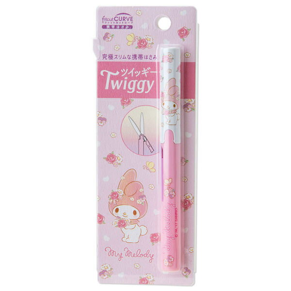 【震撼精品百貨】My Melody 美樂蒂 PLUS Twiggy極細攜帶式筆型剪刀(玫瑰花園)*42977 震撼日式精品百貨