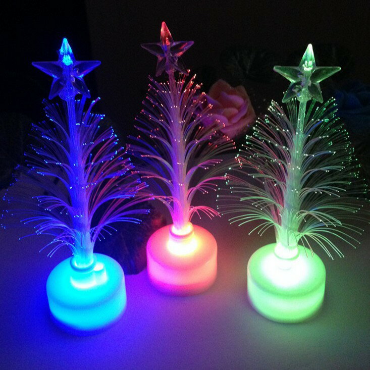 LED圣誕光纖樹七彩變色光纖樹發光光纖圣誕樹圣誕禮品廠家