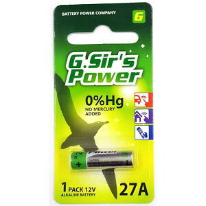 【K.J總務部】G'Sir's Power 12V 鹼錳柱型電池 遙控器電池 27A-PA1