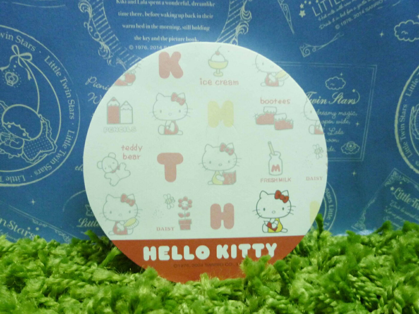 【震撼精品百貨】Hello Kitty 凱蒂貓 造型便條紙-圓形造型底部磁鐵功能【共1款】 震撼日式精品百貨