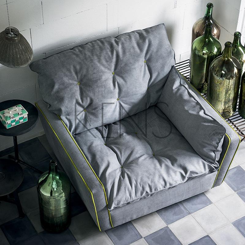 【KENS】沙發 沙發椅 簡約現代沙發意式極簡輕奢布藝L型北歐沙發客廳組合科技布