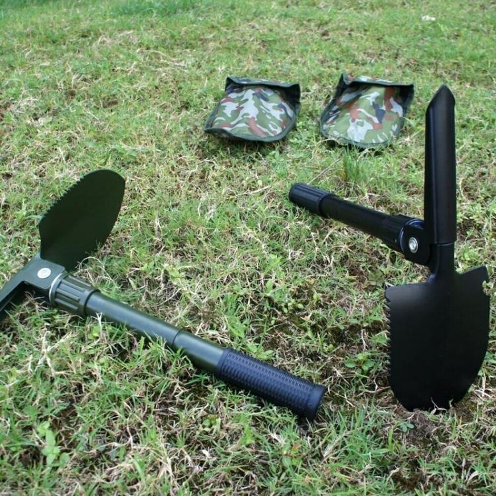戶外折疊工兵鏟鐵鍬多功能鏟子車載