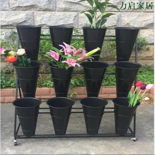大號花店多層花架 花店貨架 鐵藝花架 鮮花貨架 花店展示架
