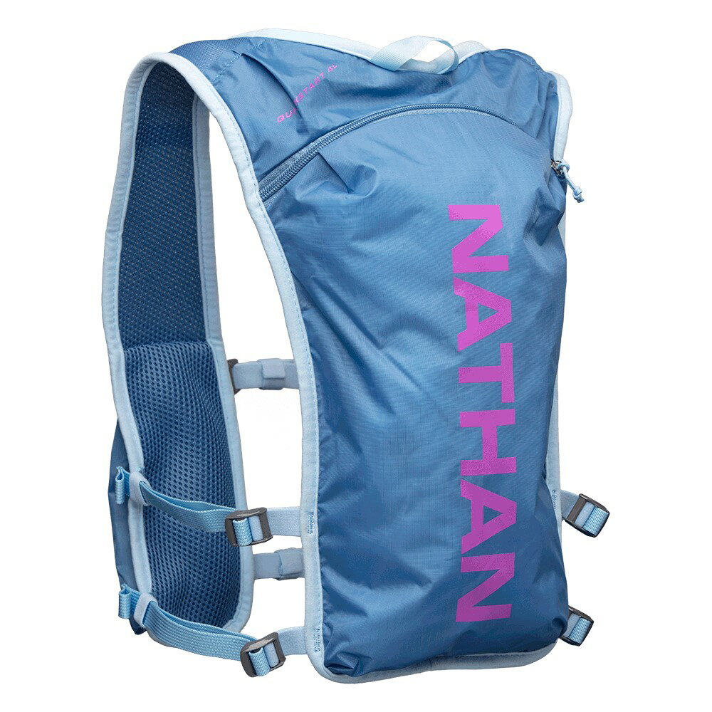【【蘋果戶外】】NATHAN 出清 NA4196QC Quick Star 水袋背包 灰藍 (不含水袋) 馬拉松 路跑