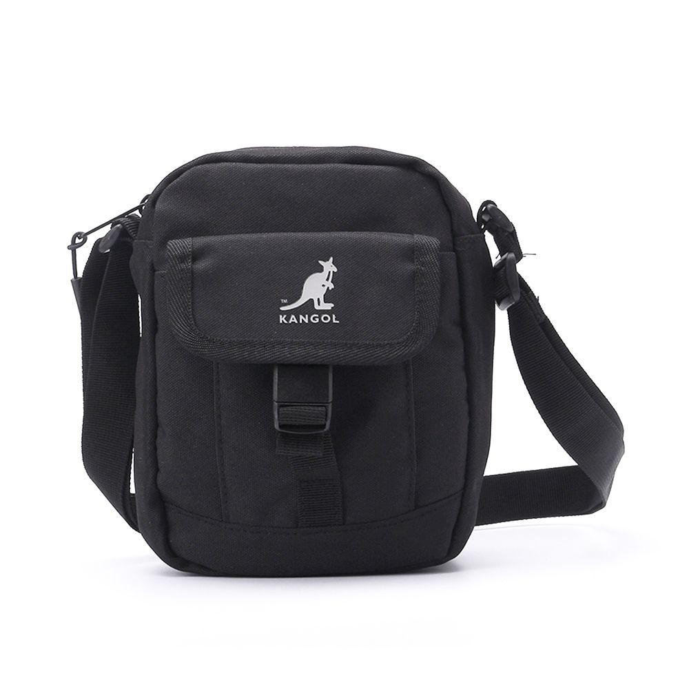 KANGOL 蓋袋小側揹包 黑 6455170420