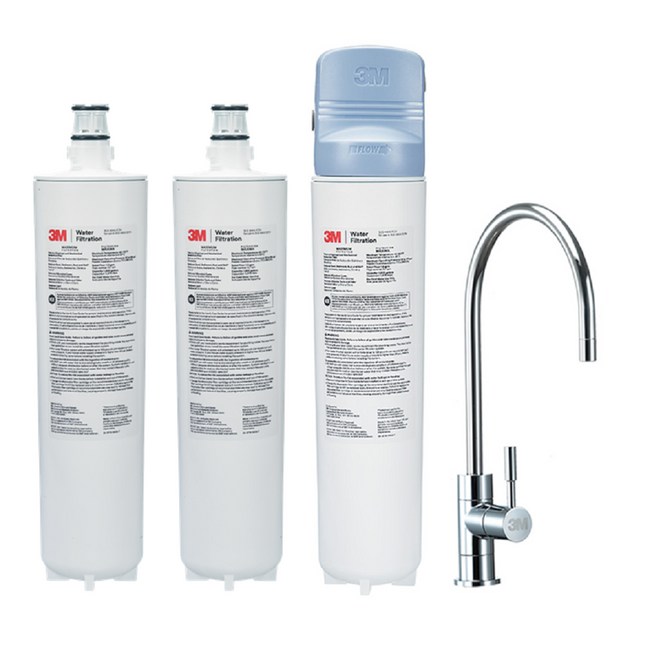 3M強效型廚下生飲淨水器3US-MAX-S01H+搭配替換濾心2支3US-MAX-F01H可過濾環境賀爾蒙(送安裝)