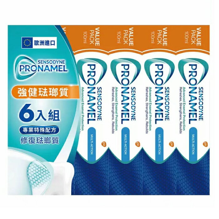 [COSCO代購4] C140952 舒酸定 強健琺瑯質多效牙膏 130克 X 6入