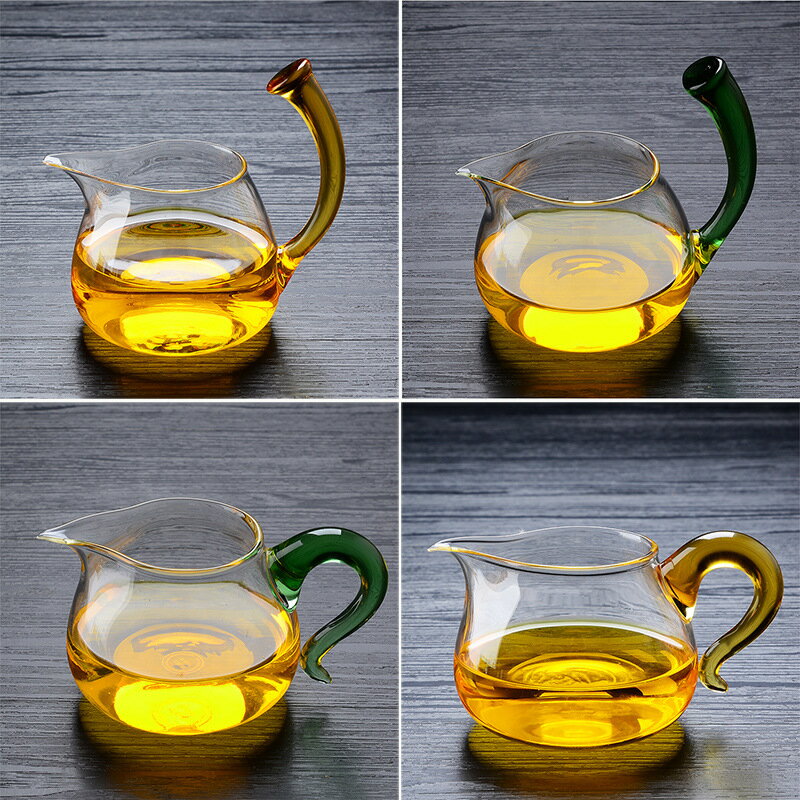 大號耐高溫玻璃公道杯高檔茶海公杯家用耐熱分茶器茶道配件加厚