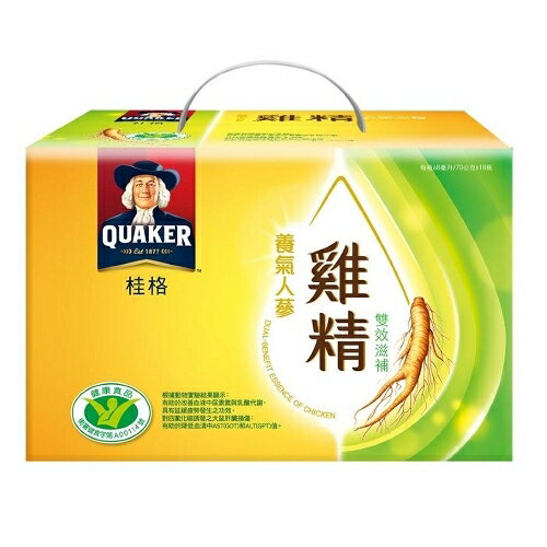 桂格養氣人蔘雞精雙效滋補68ml*18【愛買】