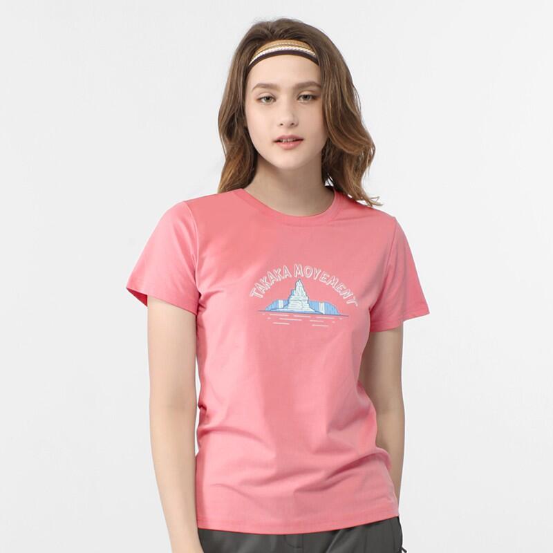 【TAKAKA】女 印花彈性T恤-塔山『粉紅』M51880